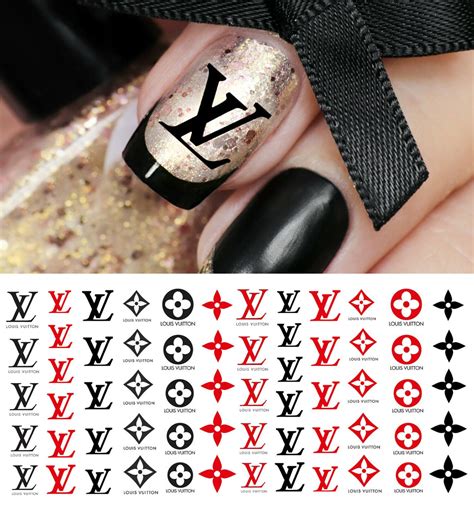 louis vuitton nail stickers|louis vuitton nail transfers.